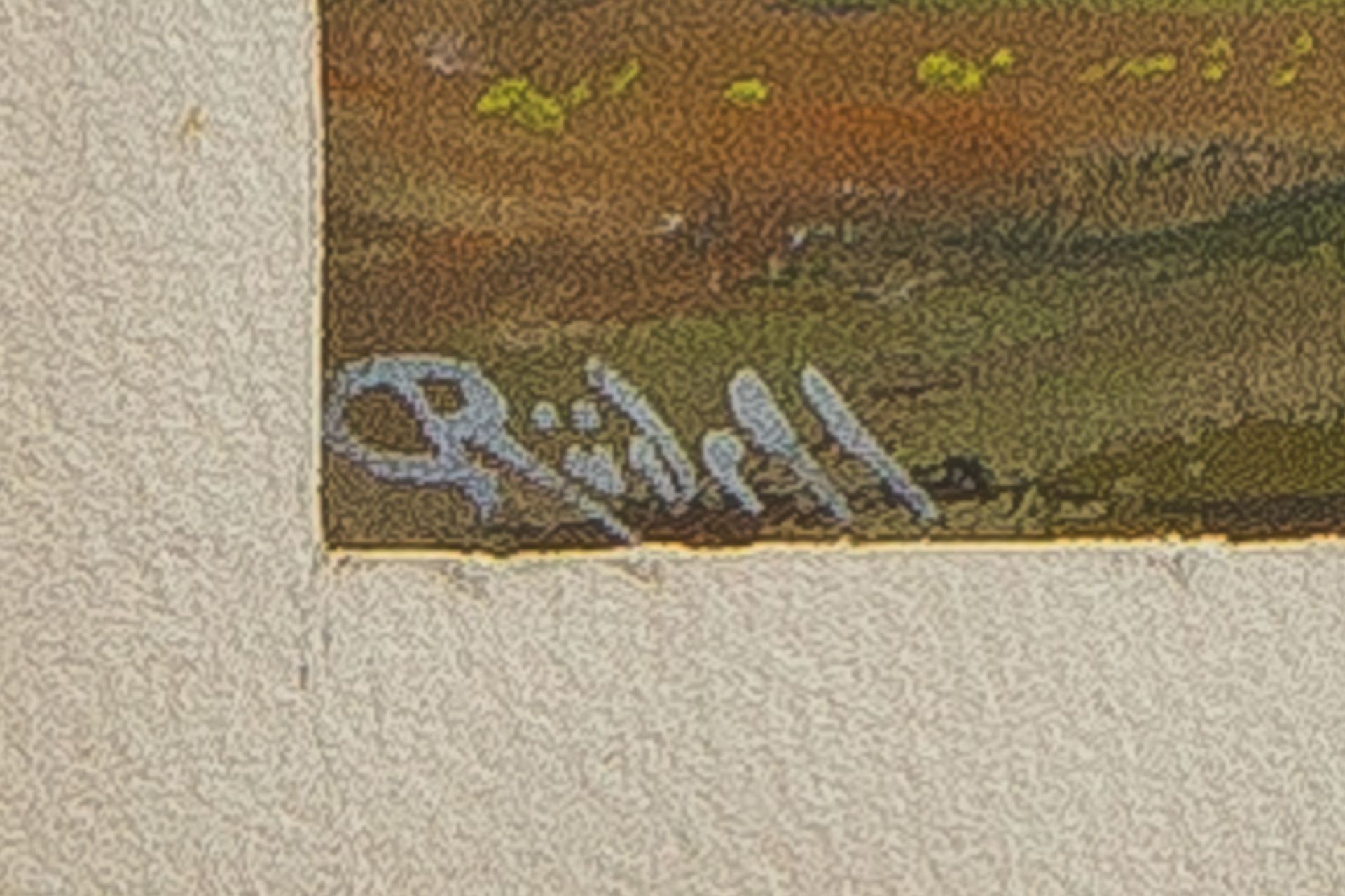 Rüdell, Carl (1855 - 1939), Aquarell, - Image 2 of 2