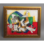 Picasso, Pablo (1881 - 1973), Frau mit Hund (1953)