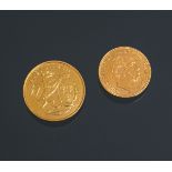 Paar Goldmünzen