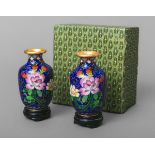 Paar Cloisonné-Vasen (China)