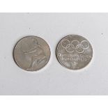 Paar Medaillen "Olympische Spiele, München 1972" (Deutschland)