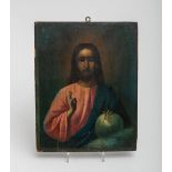 Künstler/in unbekannt (wohl 18. / 19. Jh.), Darstellung Jesus Christus in Form einer Ikone