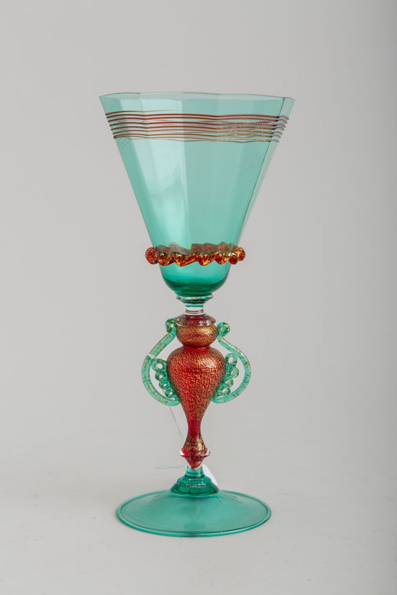 Venezianisches Flügelglas (Murano, 20. Jh.)