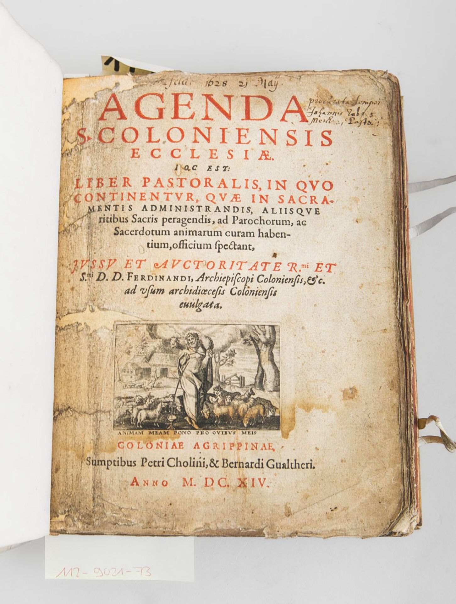 Agenda Coloniensis, Historisches Kirchenbuch aus Köln, 1614