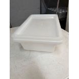 Cambro food storage container with lids 12x18x6
