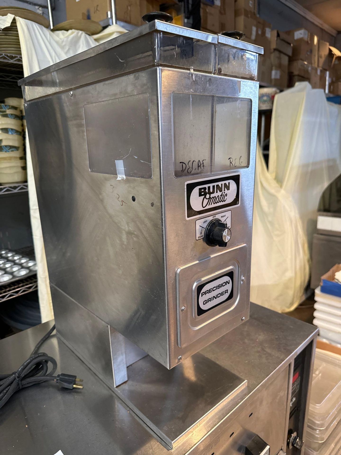 Bunn Model 69-2 double hooper coffee bean grinder