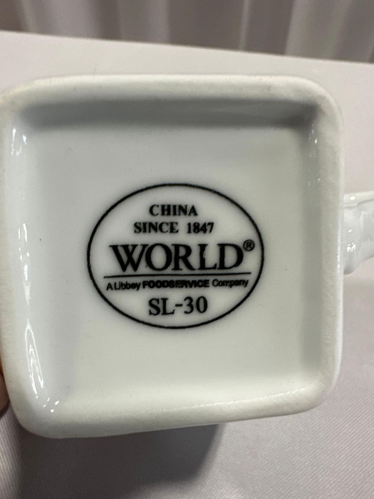 Square White Coffee Cup (NO crate charges) - Image 3 of 3