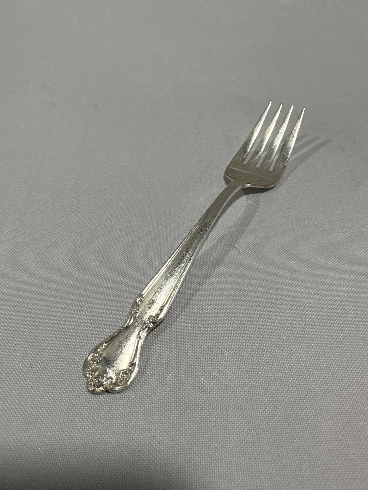 Salad Fork Silver Plated - Image 2 of 2