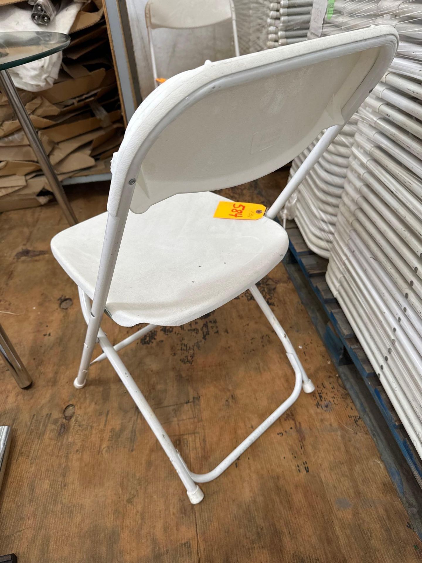 White Folding Chair - Image 2 of 3