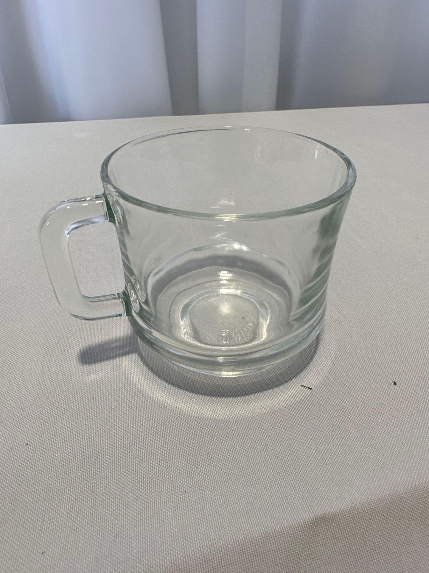 8oz Glass Coffee Cup (crate chargers  5 X $8 each will be added to your invoice)