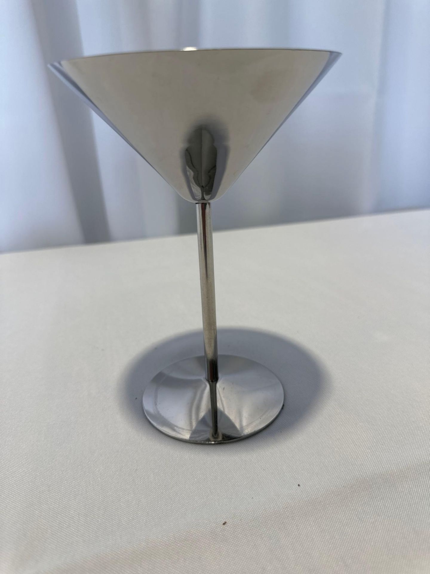 7oz Stainless Martini (crate chargers 5 X $8 each will be added to your invoice)