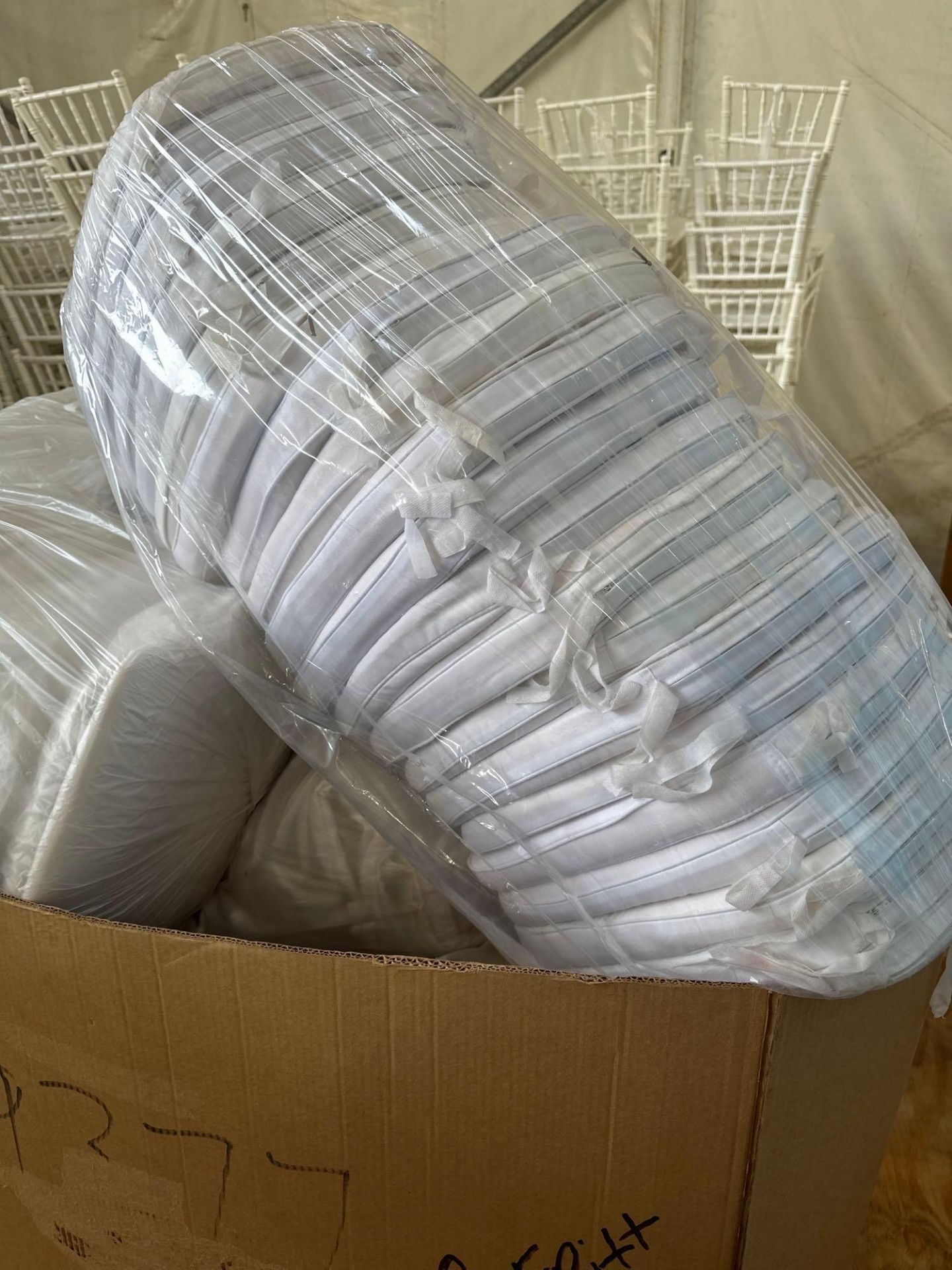 White Chiavari Cushion Foam and Cover - Image 3 of 4