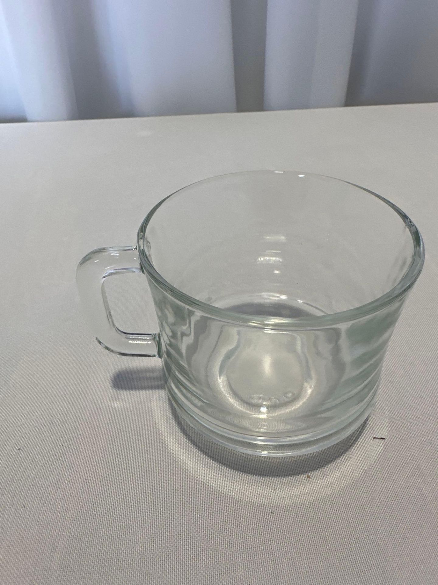 8oz Glass Coffee Cup ( crate chargers 5 X $8 each will be added to your invoice)