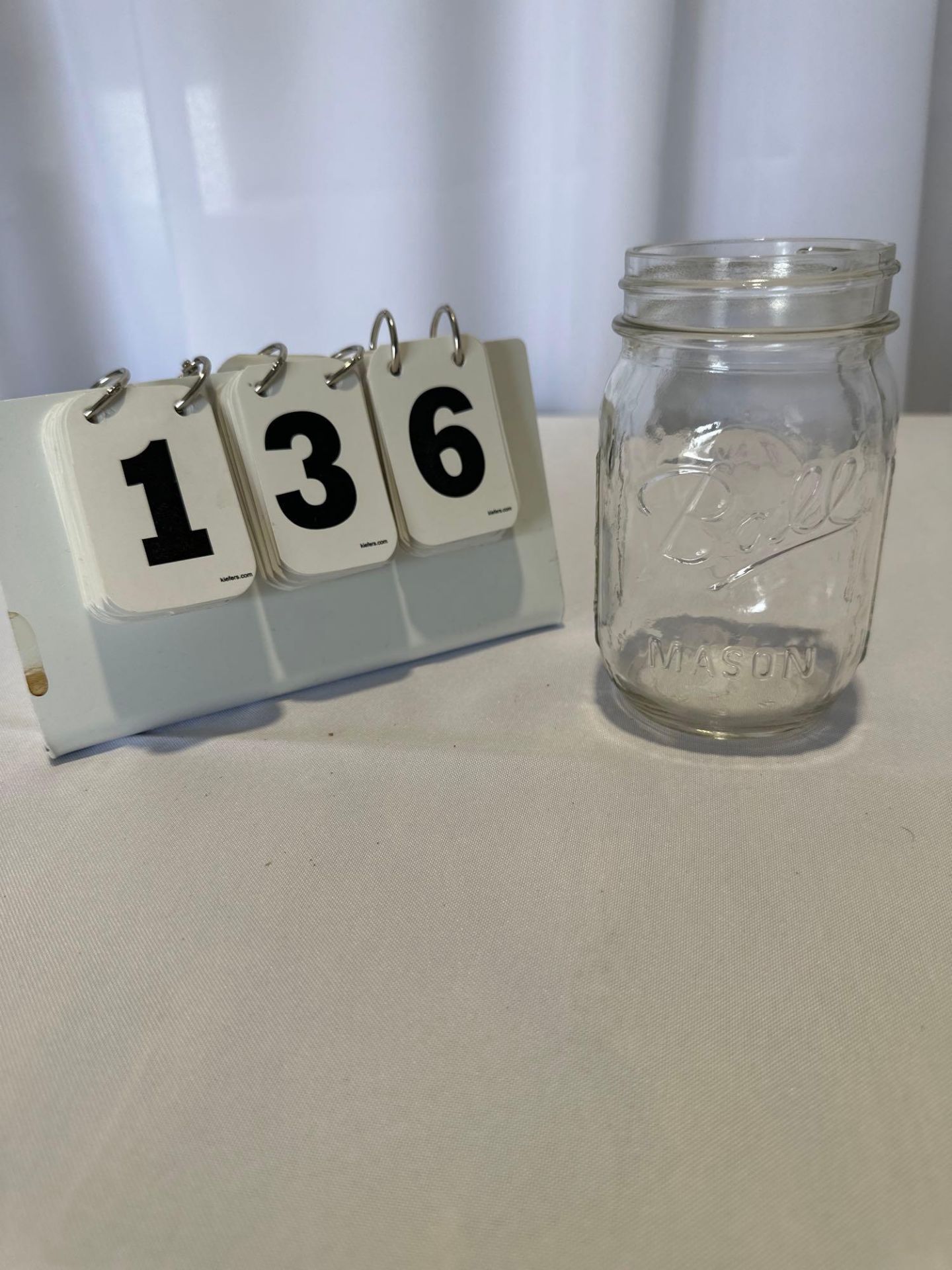 16oz Glass Mason Jar (crate chargers 5 X $8 each will be added to your invoice)