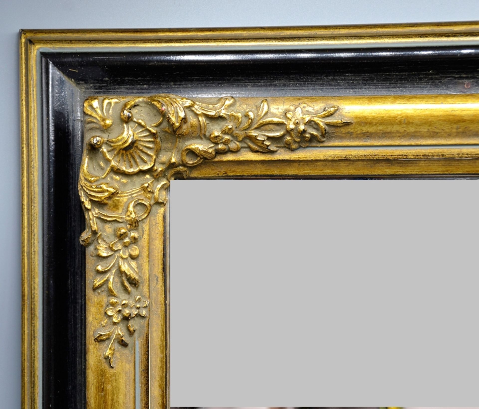 Wandspiegel Spiegel schwarz gold ca. 53 x 43 cm - Bild 2 aus 3