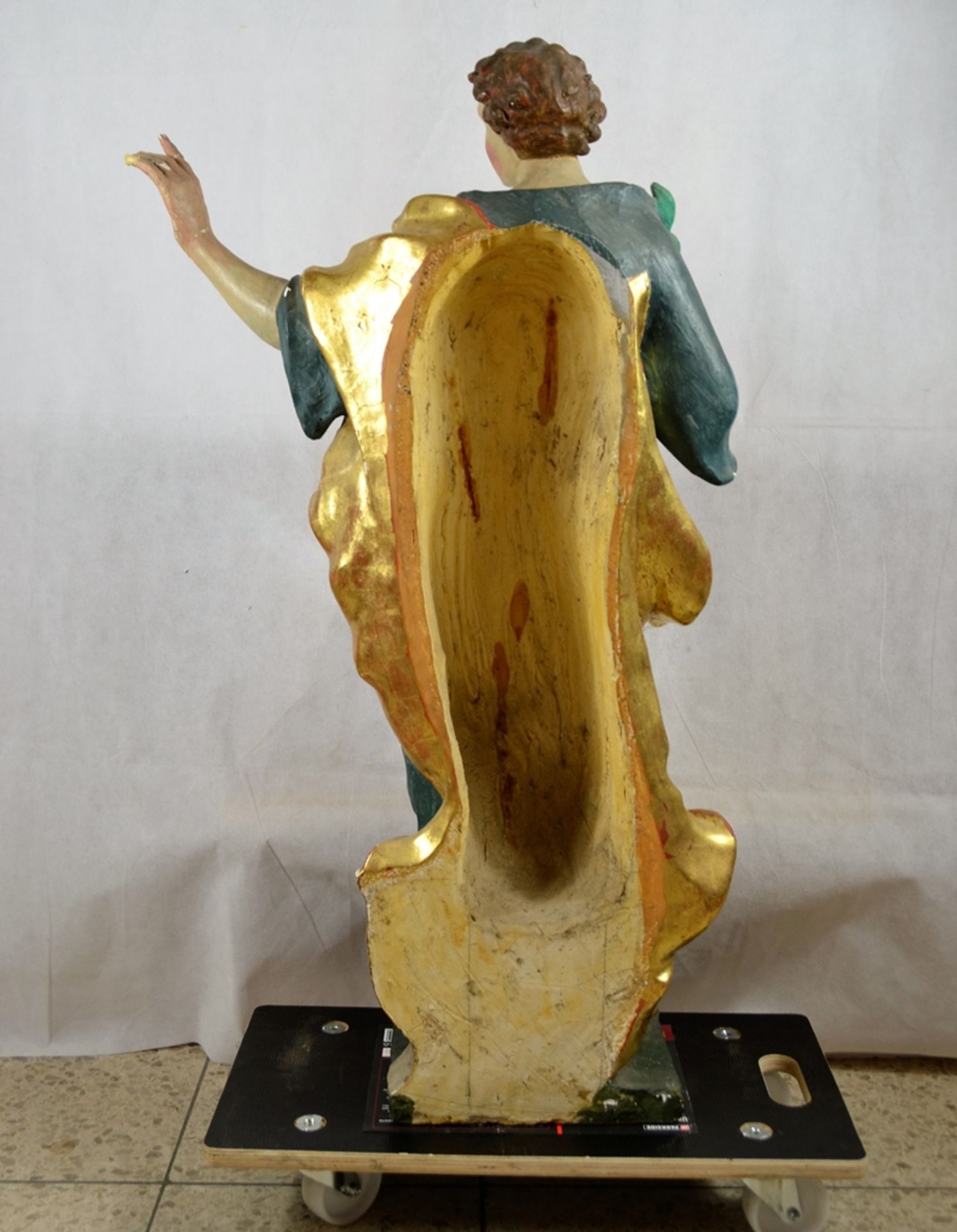 St. Vitus Stuckfigur Kirchenfigur um 1900 ca. 95 cm - Bild 4 aus 4