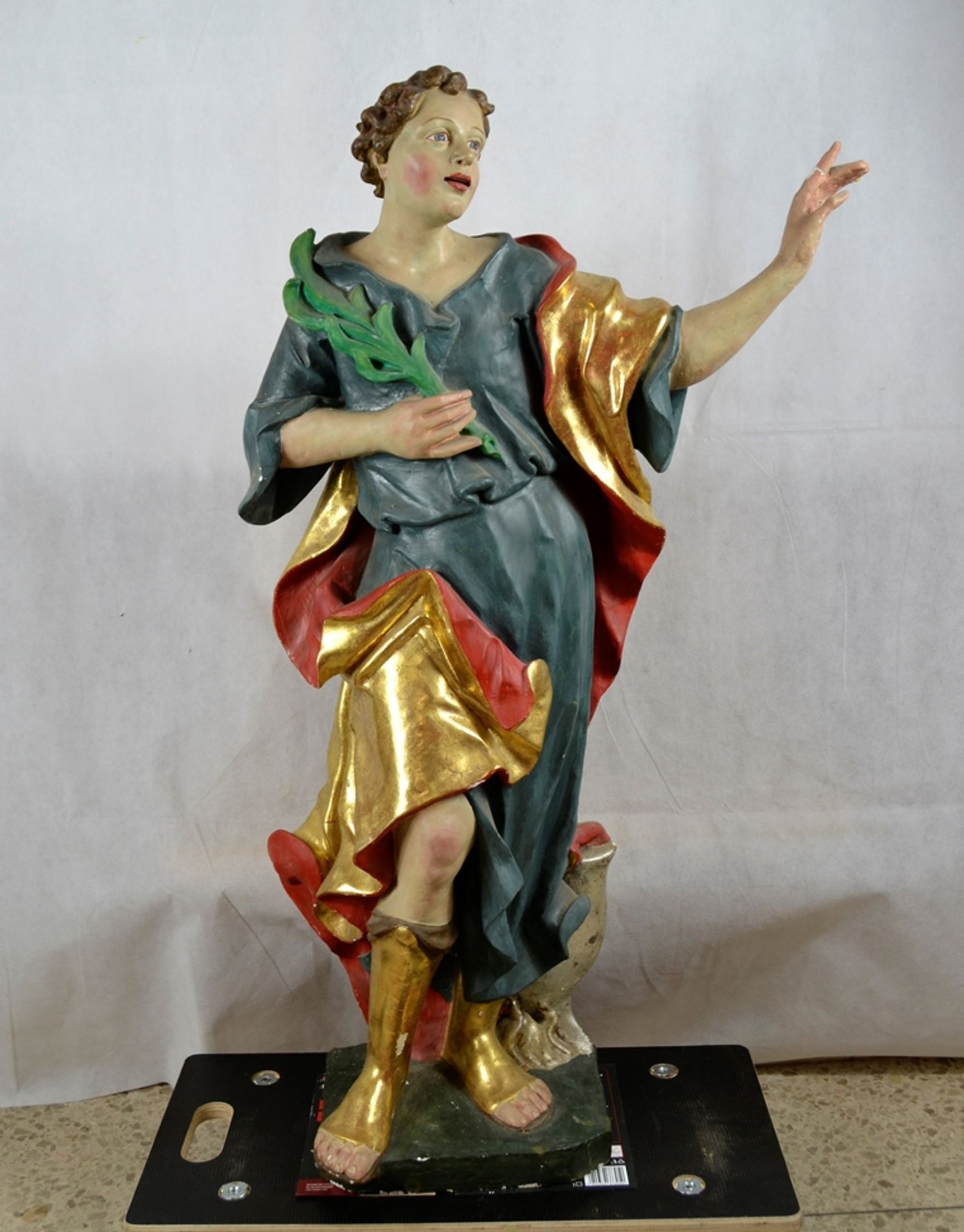 St. Vitus Stuckfigur Kirchenfigur um 1900 ca. 95 cm