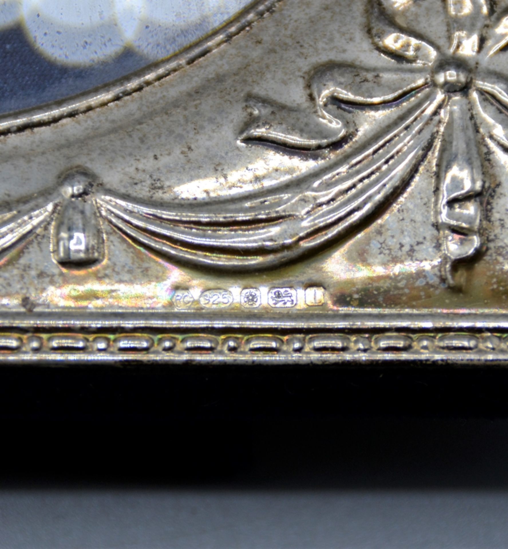 Fotorahmen 925 Silber Montur Sheffield Konvolut 3 St., ca. 24 x 16,5 cm, 17 x 11,7 cm und 15 x 13,8 - Image 2 of 3