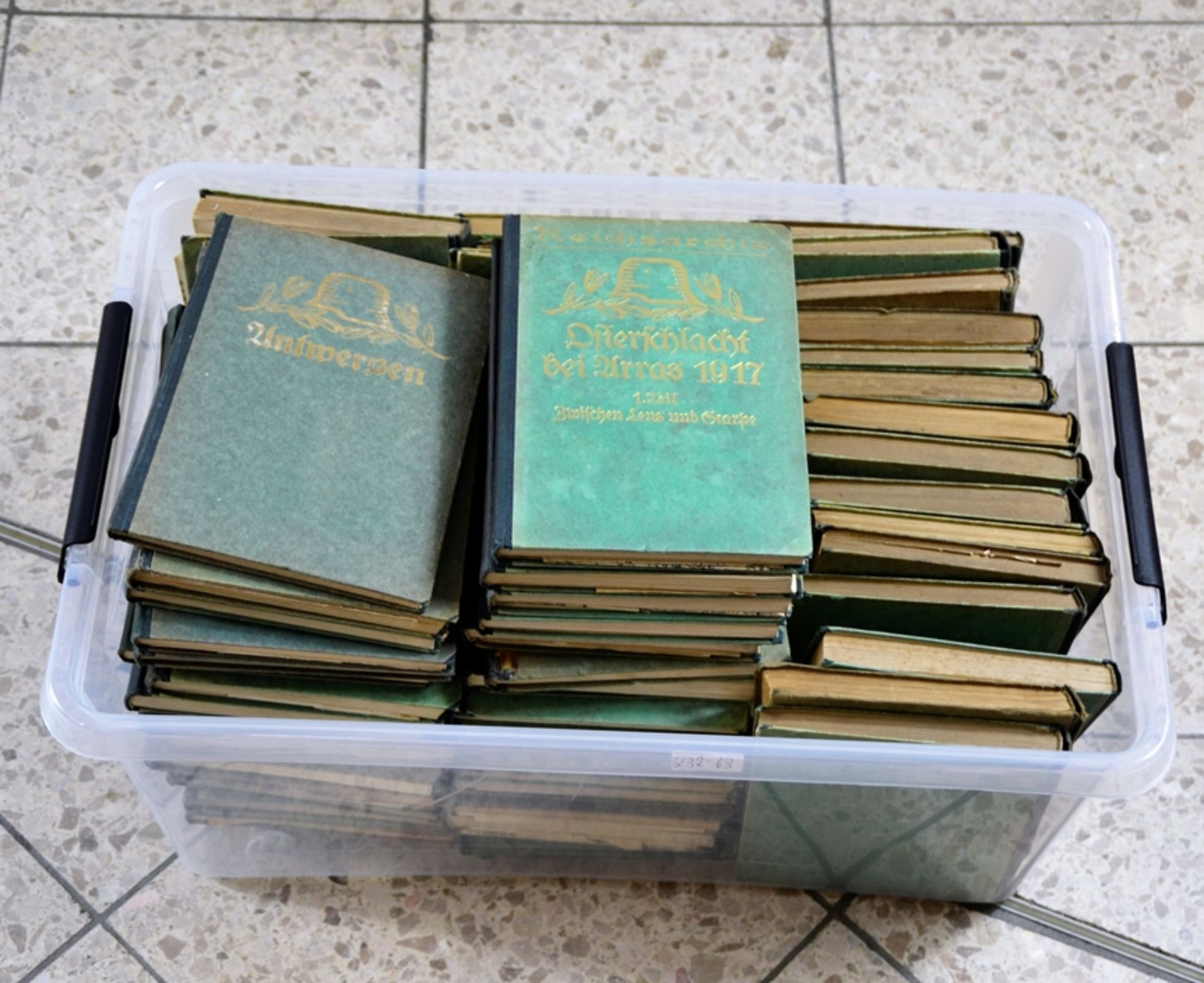 Reichsarchiv Bücher Schlachten des Weltkrieges WKI Sammlung 52 St., weder auf Vollständigkeit noch