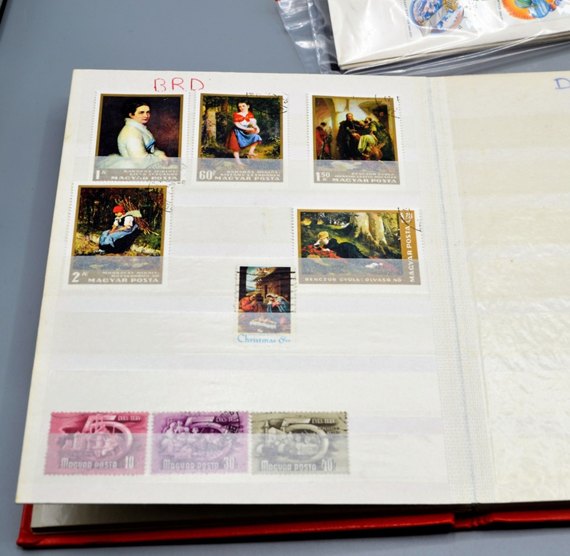 Briefmarkensammlung Briefmarkenkataloge lose Briefmarken, 3 Alben mit Briefmarken Deutschland Welt - Image 10 of 13