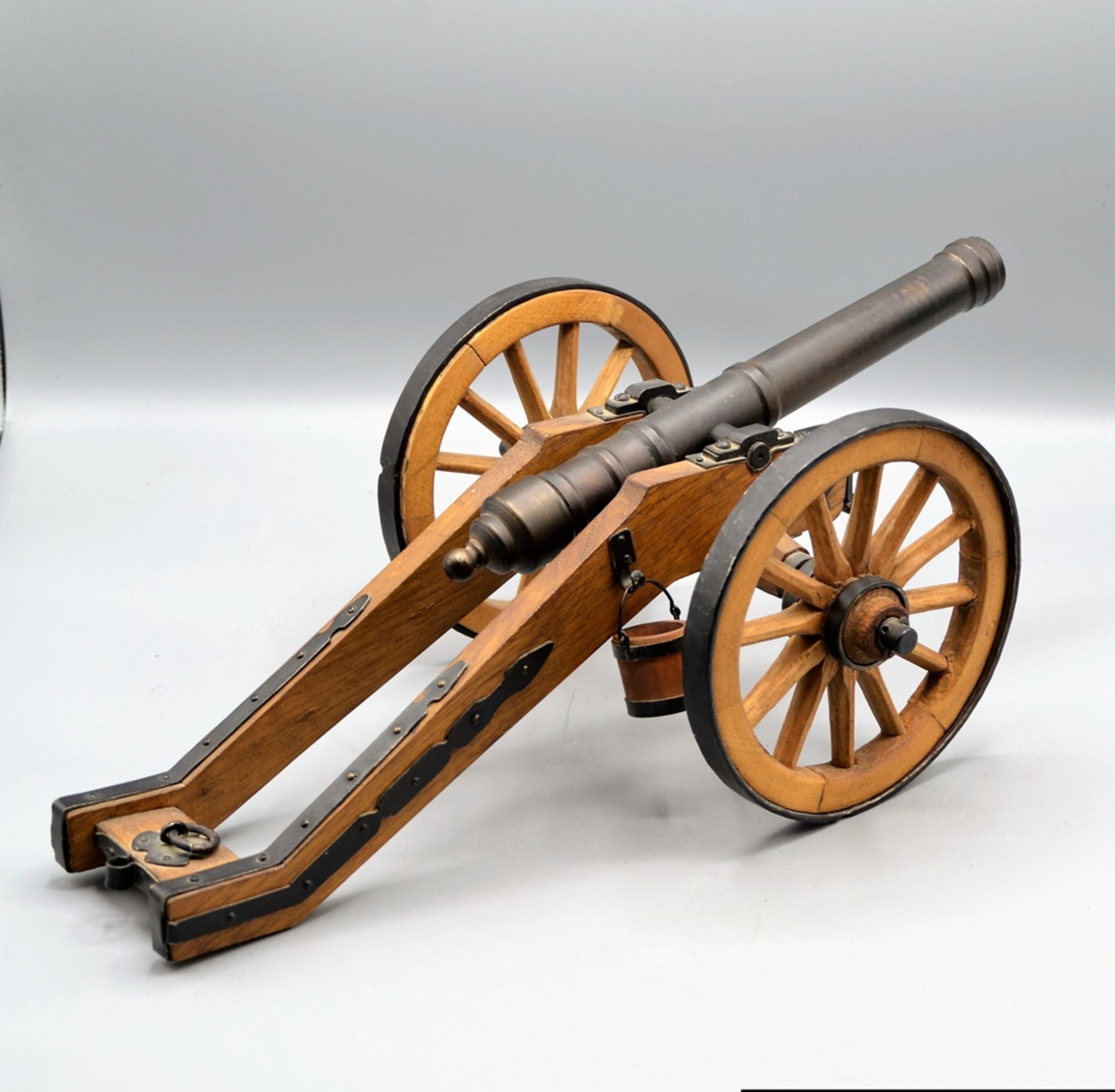 Modell Kanone Eisen Holz ca. 40 cm