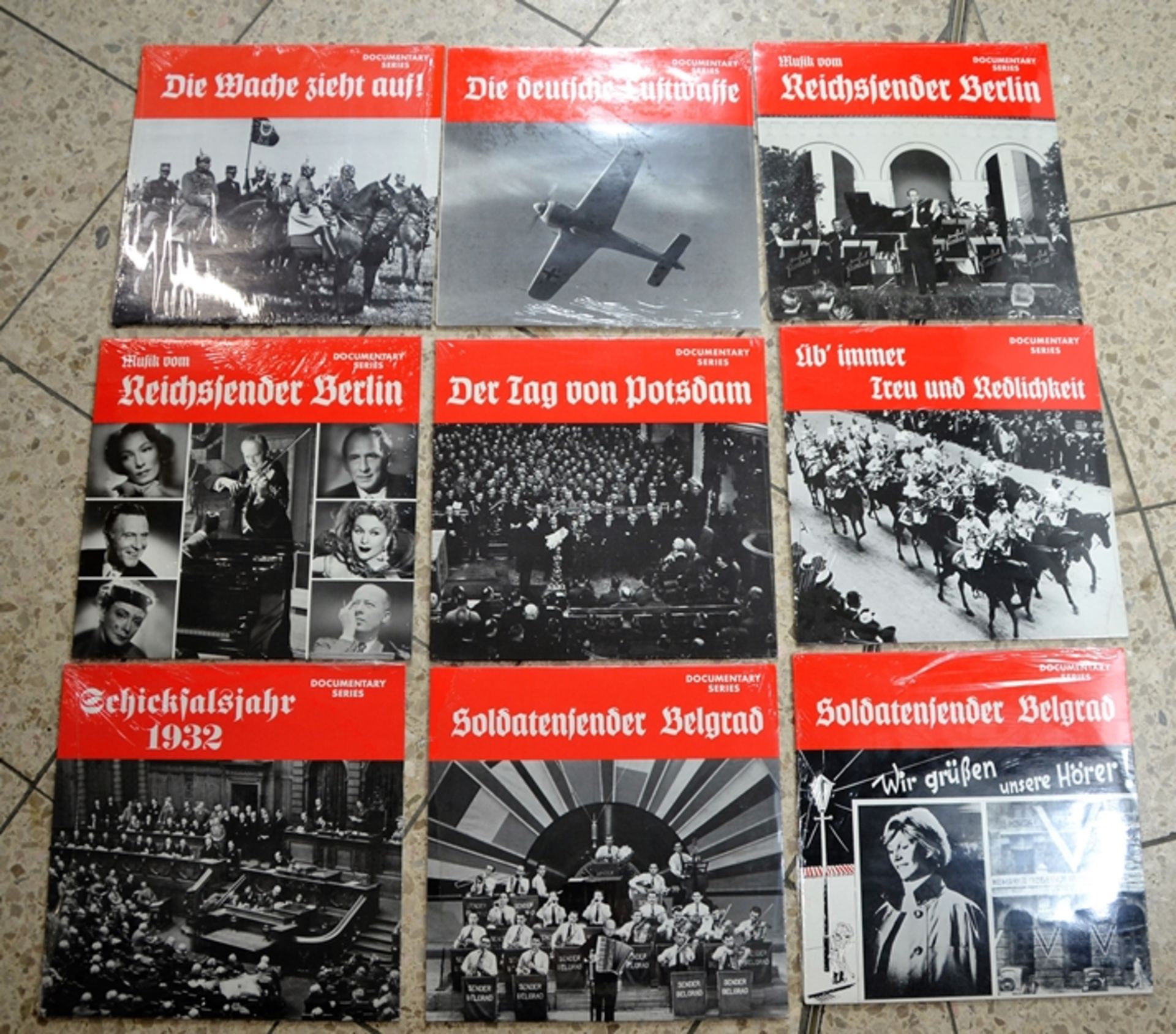 Documentary Series Schallplatten Vinyl Drittes Reich WKII Konvolut ca. 33 St., vertrieben durch Doc - Image 4 of 5