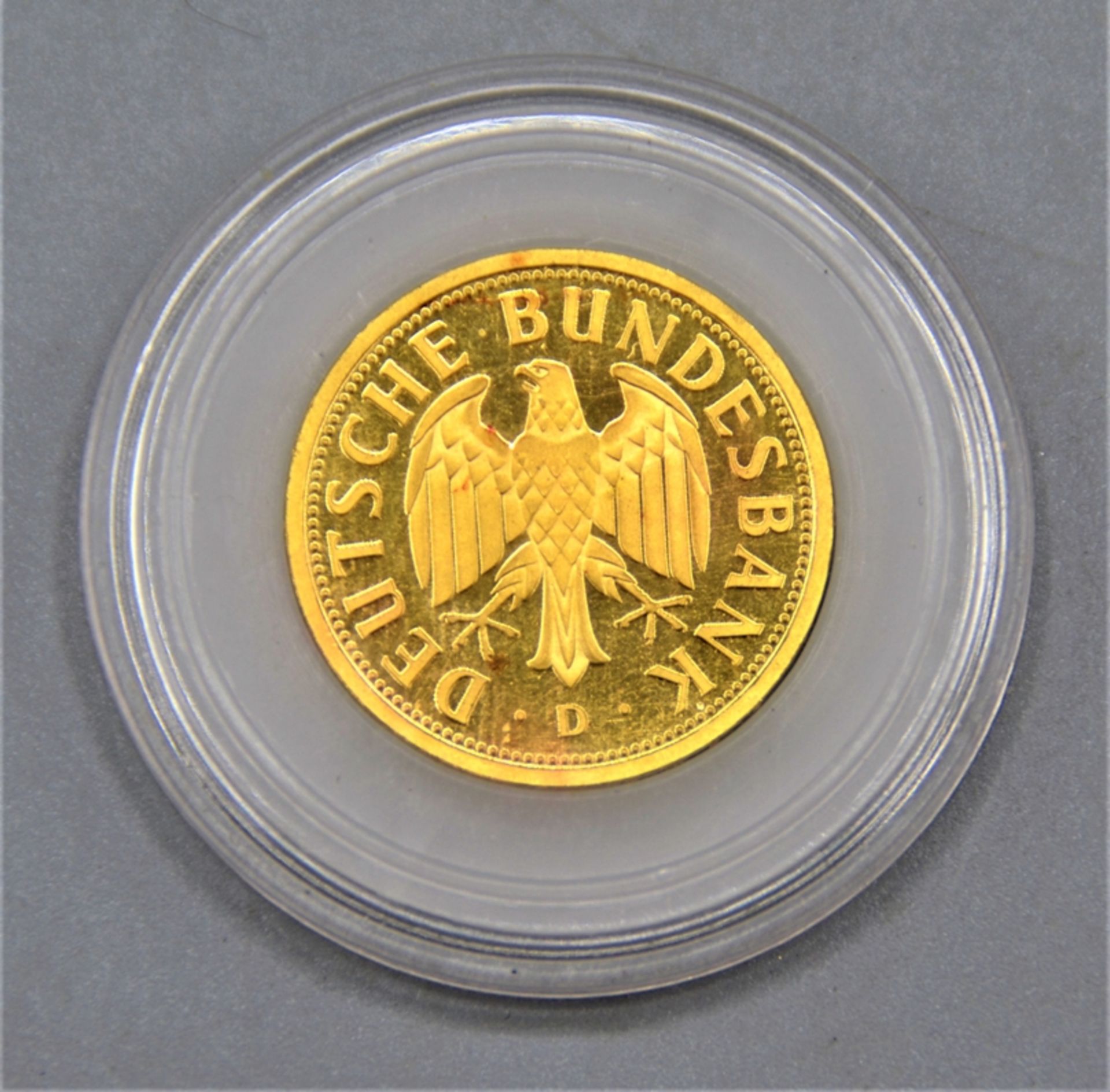 1 Deutsche Mark 2001 D Goldmark 1 DM Goldmünze - Bild 2 aus 2