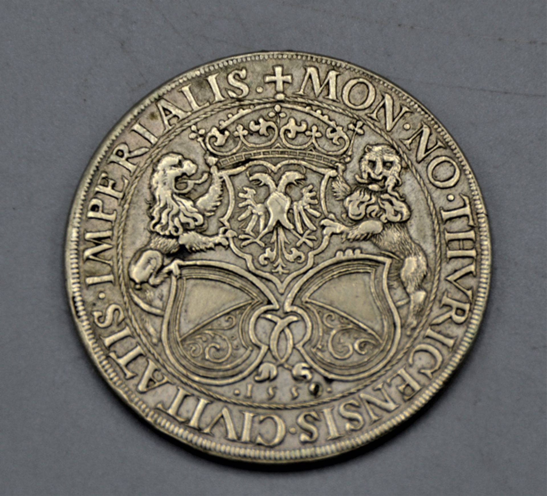 1 Taler 1559 Zürich Stampfer Nachprägung Lauer 19.Jh., Henkelspur, 22,8 g