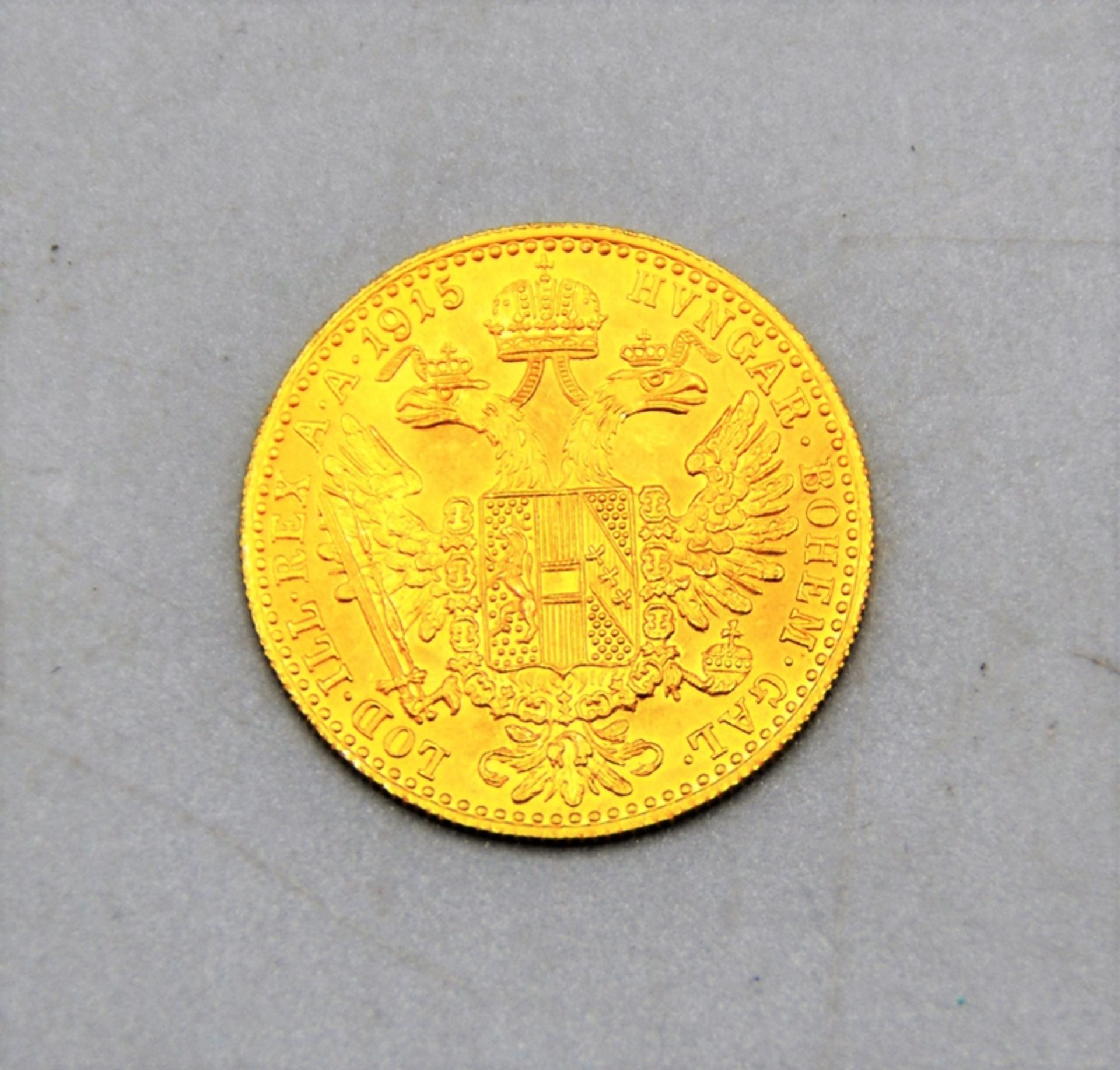 1 Dukat 1915 Goldmünze Österreich - Image 2 of 2