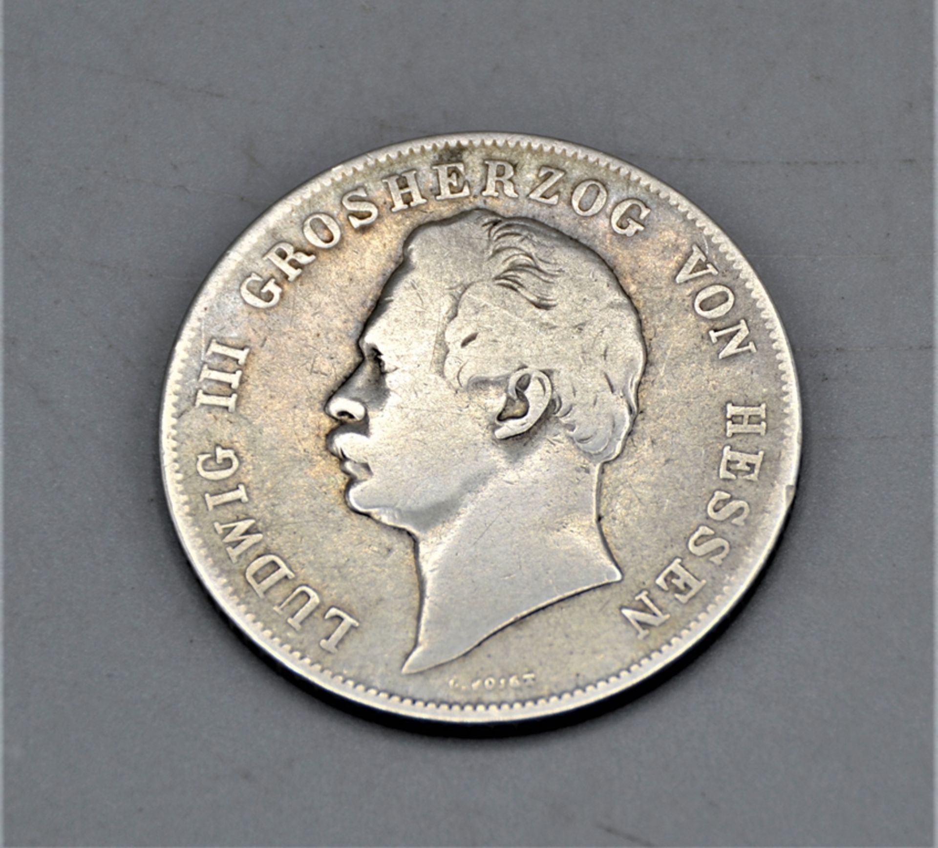 2 Gulden Doppelgulden 1855 Ludwig III Hessen-Darmstadt