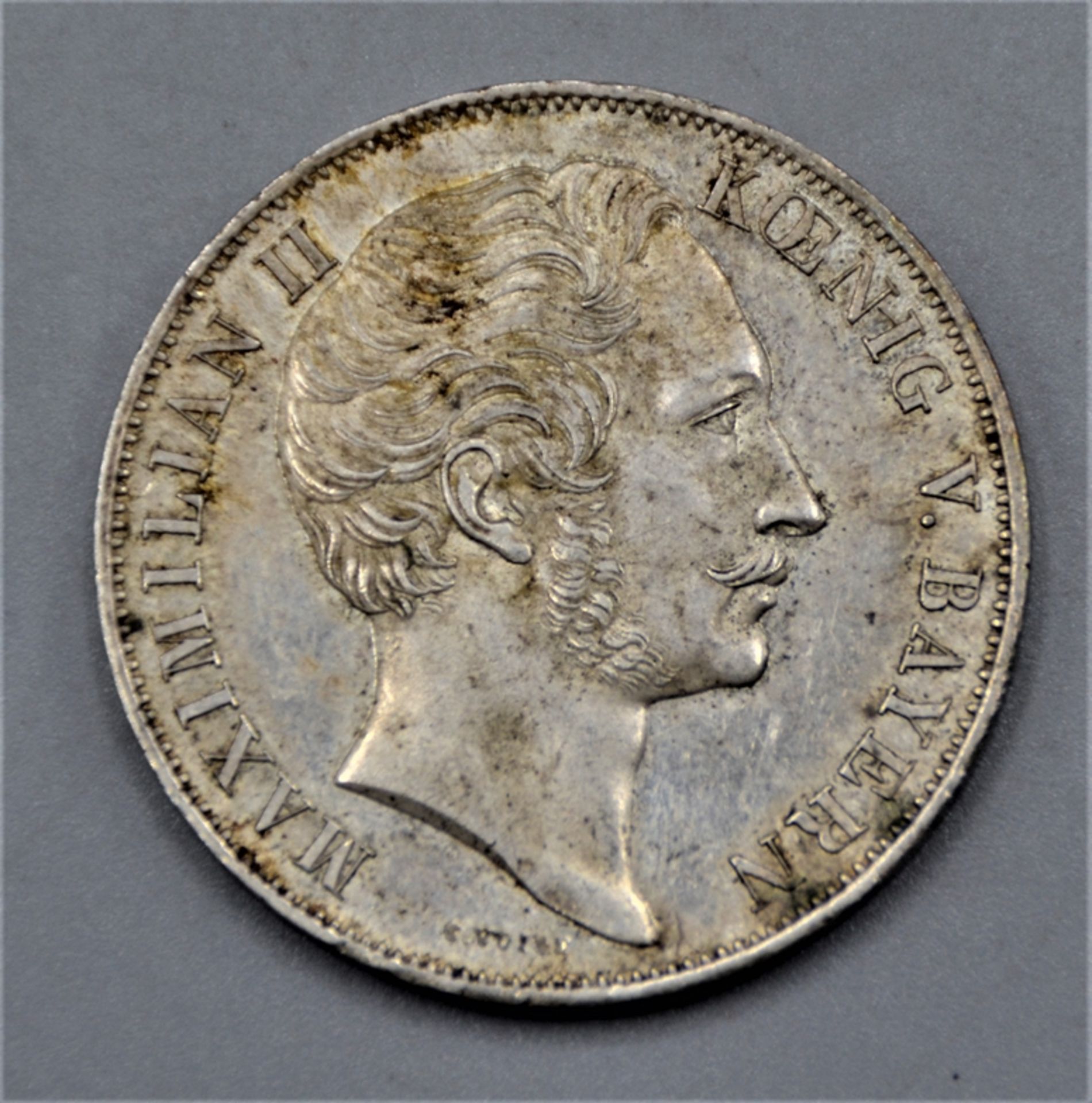 2 Gulden 1855 Maximilian II. Bayern Mariensäule