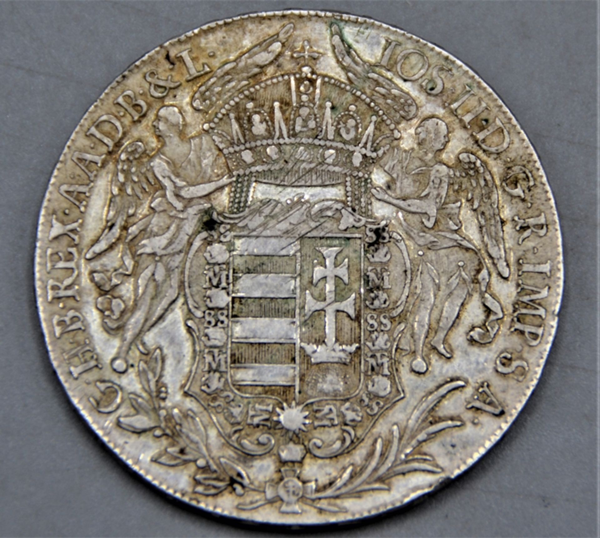 1 Taler 1783 B Josef II Österreich Ungarn Madonnentaler, Felder geglättet, 27,9 g