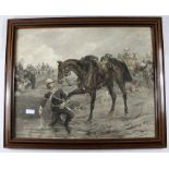 W. Roosmale Nepveu Gemälde Schlacht Kavallerie 1886, bei der Signatur re. u. könnte es sich auch um