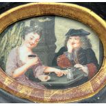 AN IMPORTANT MINIATURE WATERCOLOUR ON IVORY, 18th century continental school, possibly French. The