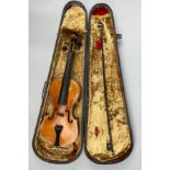 ATTRIBUTED TO LOUIS LOWENDALL (GERMAN B.1836) VIOLIN 'Conservatory Violin Straduari'