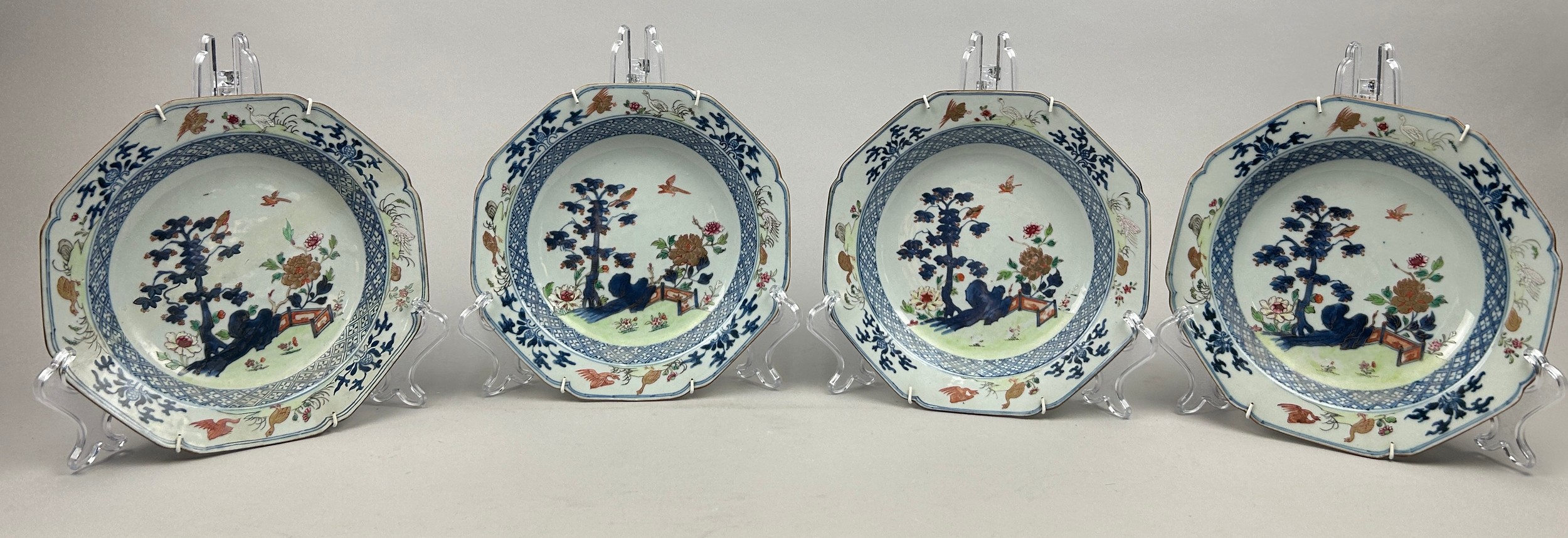 A CHINESE PORCELAIN PART DINNER SERVICE, QIANLONG PERIOD CIRCA 1750, comprising a pair of meat - Image 3 of 11