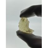 TWO PIECES OF SILICATES GLASS/TEKTITES, formed due to very high pressure and heat as a result of