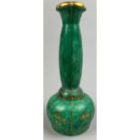 A GREEN VASE BY WILHELM KAGE FOR GUSTAVEBERG