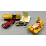 A COLLECTION OF TOY CARS, to include Corgi Yellow Submarine, a Lesney Vauxhall Cresta and a Jaguar