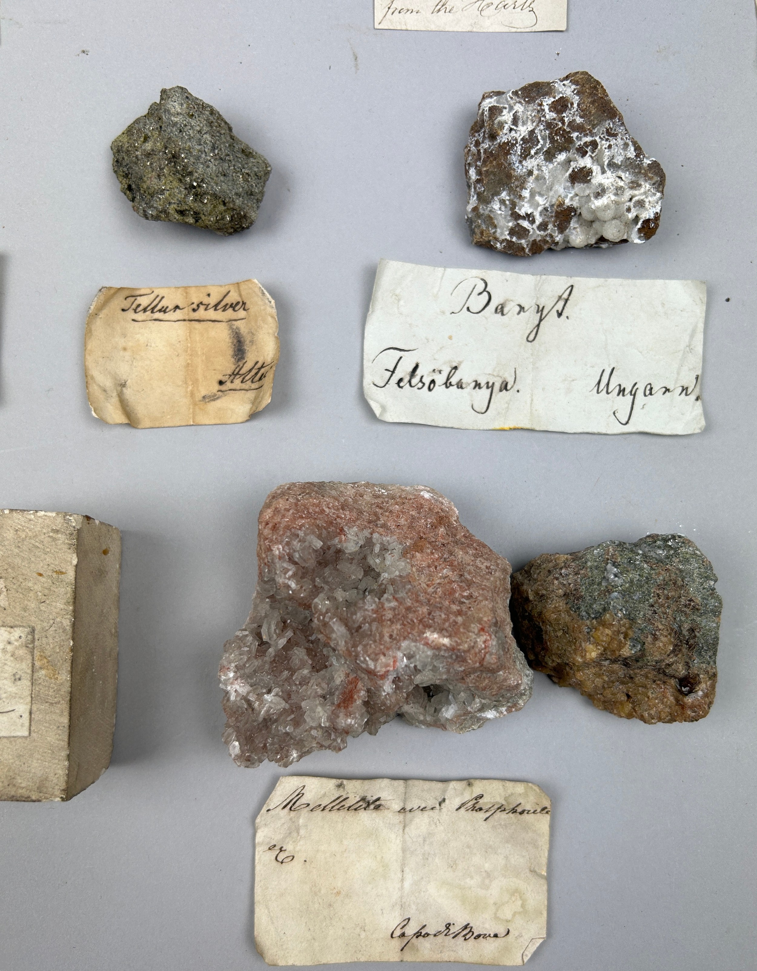 A RARE CABINET COLLECTION OF MINERALS CIRCA 1810-1860, including minerals probably collected by - Image 4 of 33