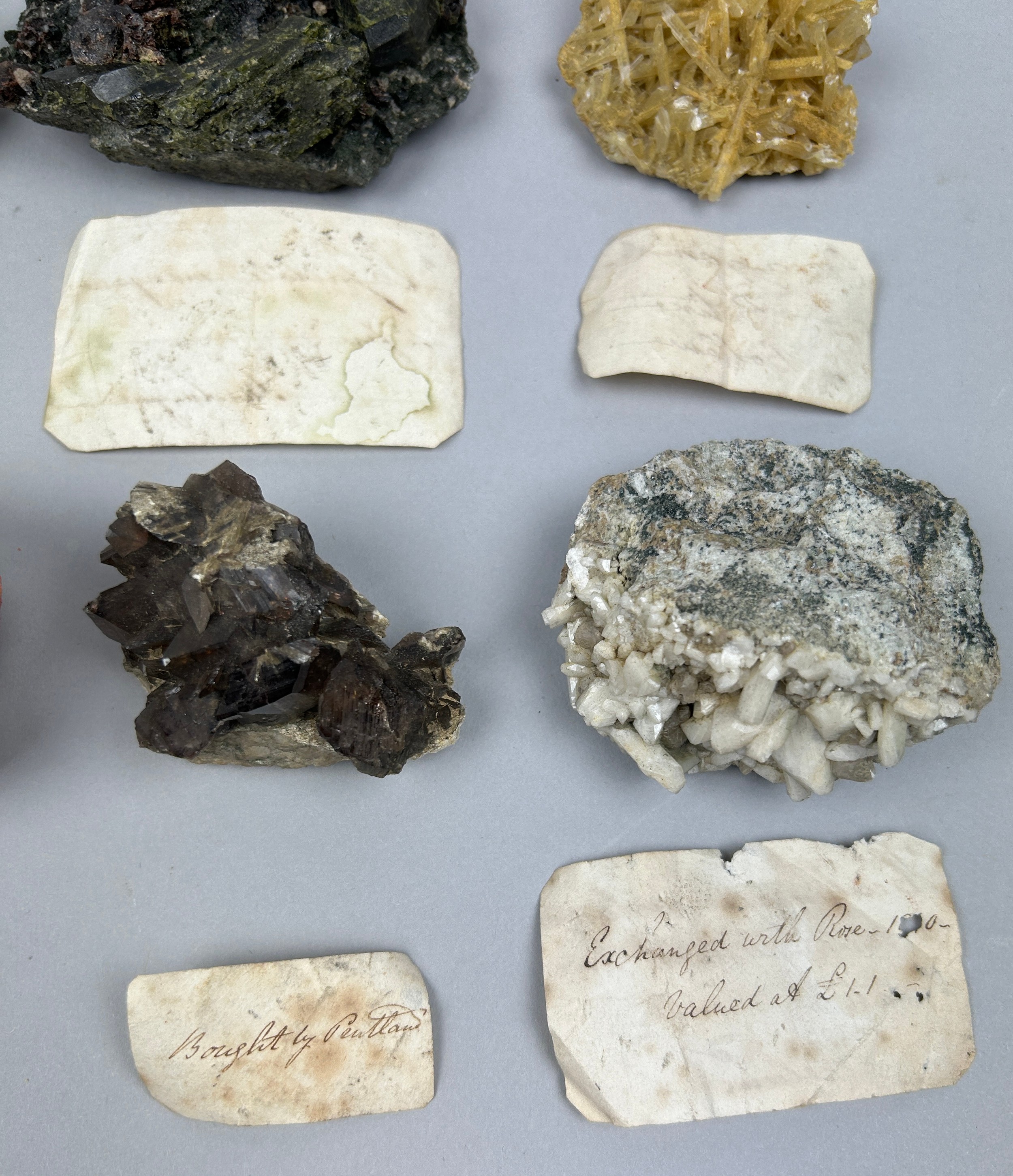 A RARE CABINET COLLECTION OF MINERALS CIRCA 1810-1860, including labels for some very important - Image 14 of 30
