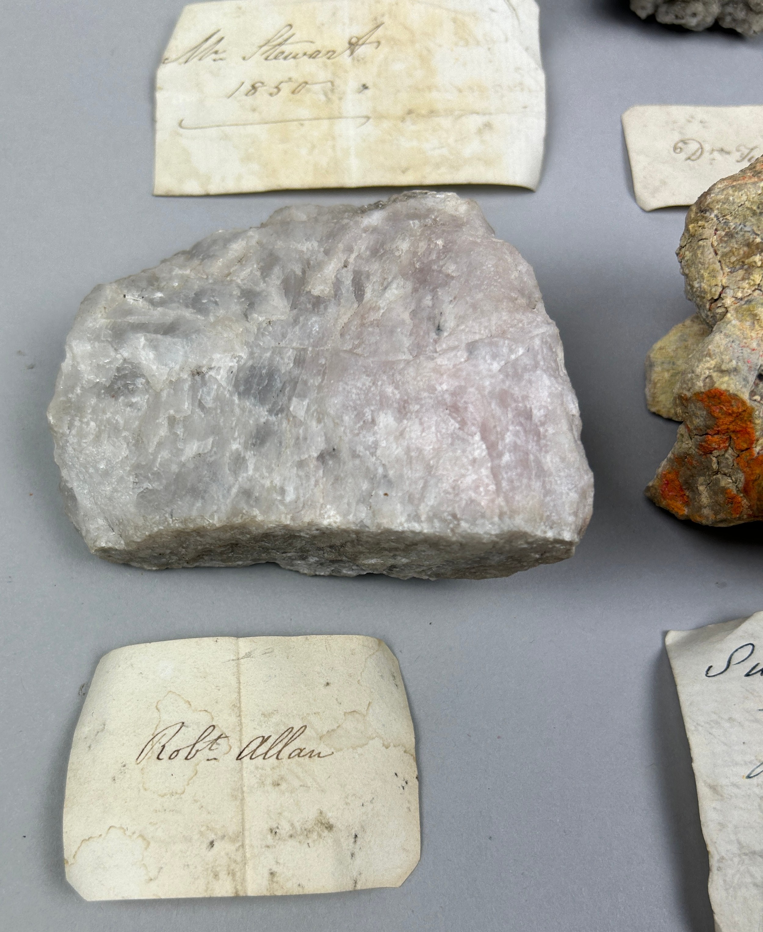 A RARE CABINET COLLECTION OF MINERALS CIRCA 1810-1860, including labels for some very important - Image 13 of 30