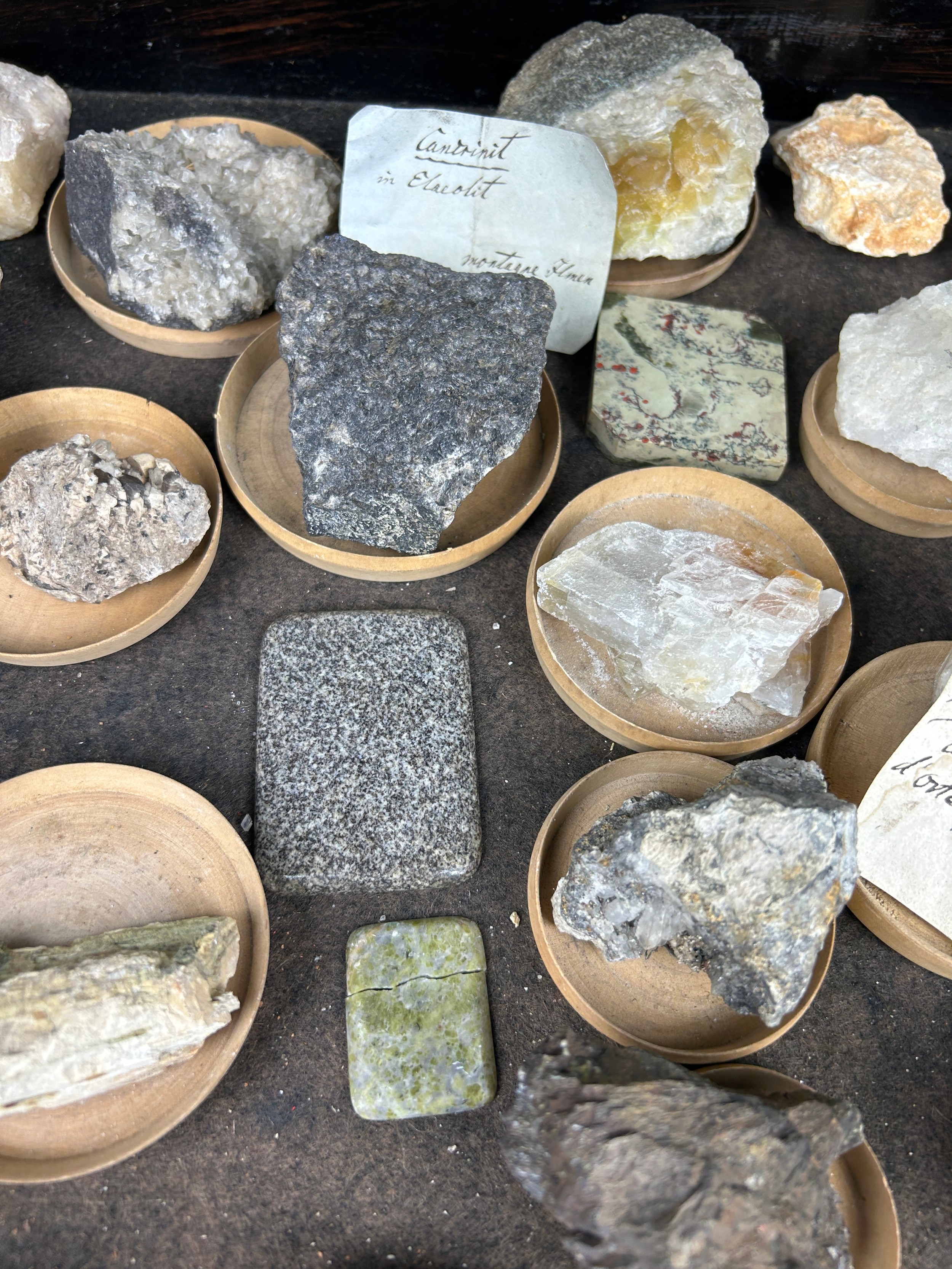 A RARE CABINET COLLECTION OF MINERALS CIRCA 1810-1860, including minerals probably collected by - Image 30 of 33