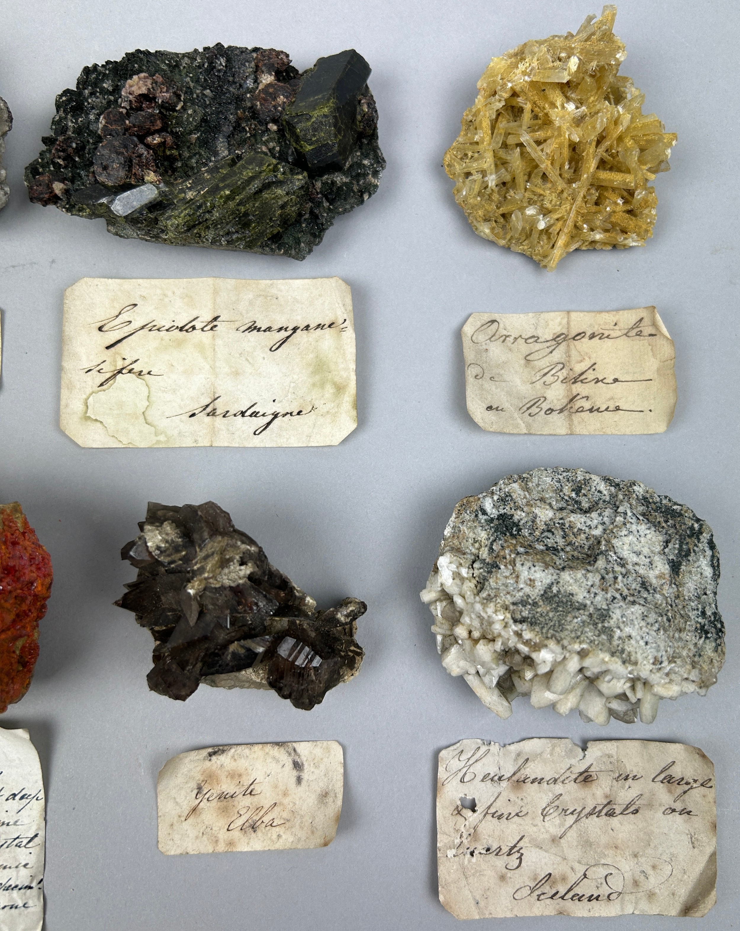 A RARE CABINET COLLECTION OF MINERALS CIRCA 1810-1860, including labels for some very important - Image 6 of 30