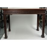 A GEORGE III SERVING TABLE CIRCA 1780 IN MANNER OF THOMAS CHIPPENDALE, Chinese gothic design with