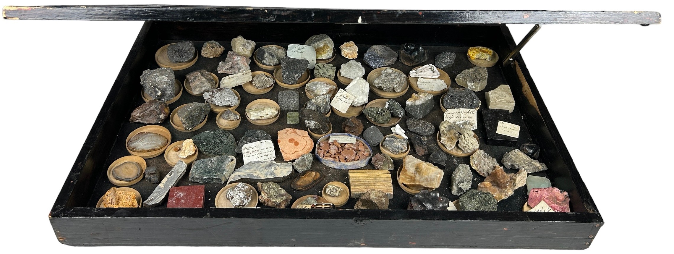 A RARE CABINET COLLECTION OF MINERALS CIRCA 1810-1860, including minerals probably collected by - Image 2 of 33