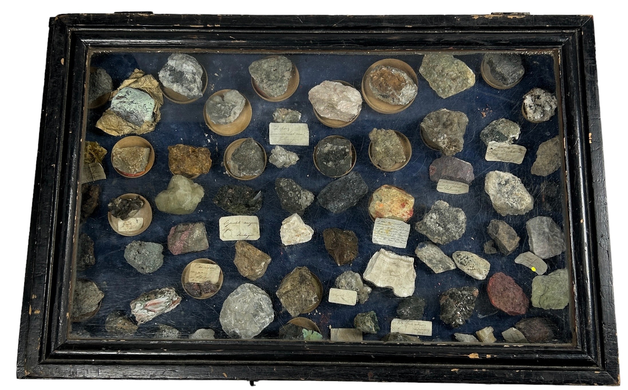 A RARE CABINET COLLECTION OF MINERALS CIRCA 1810-1860, including labels for some very important
