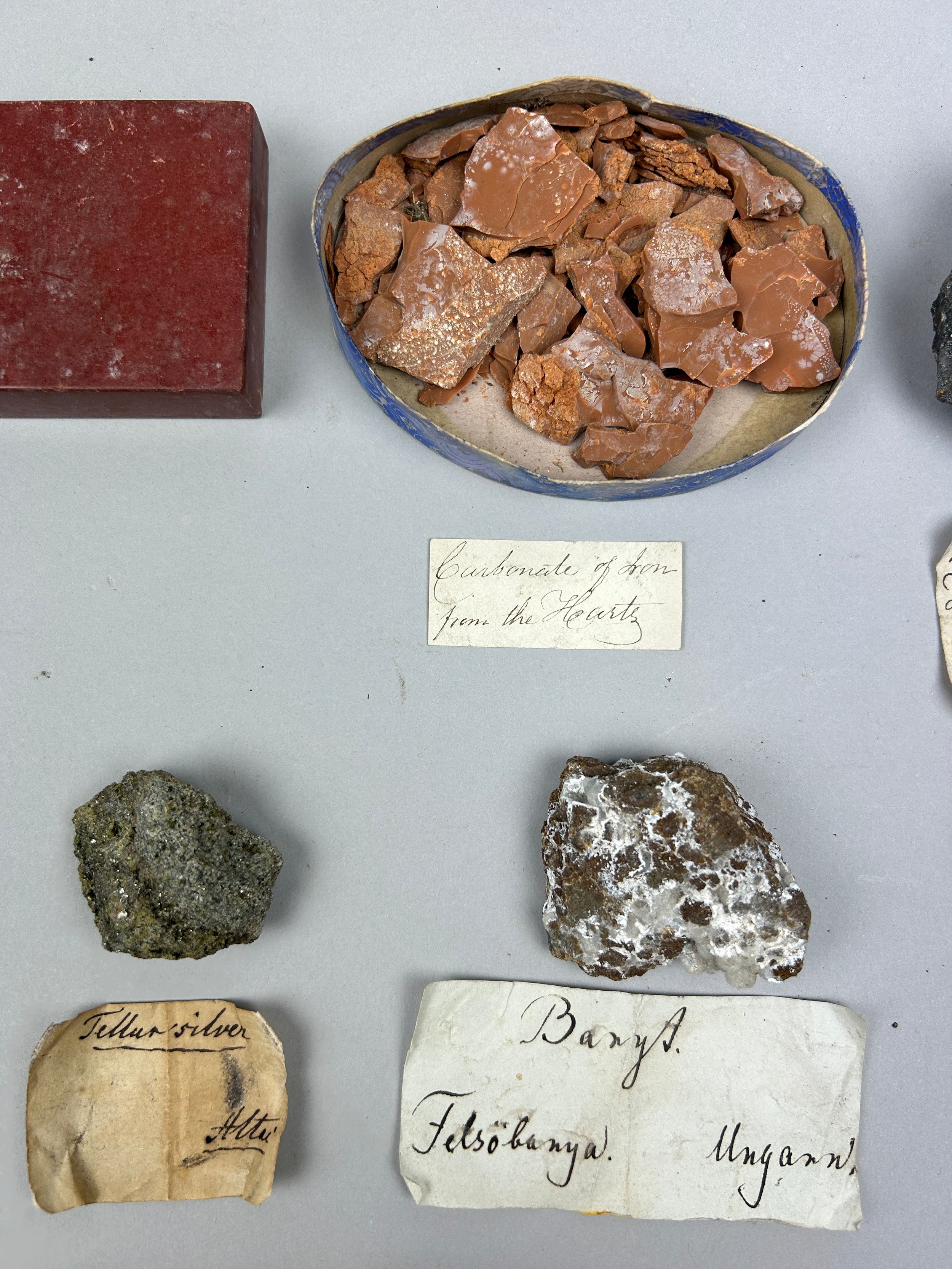 A RARE CABINET COLLECTION OF MINERALS CIRCA 1810-1860, including minerals probably collected by - Image 7 of 33