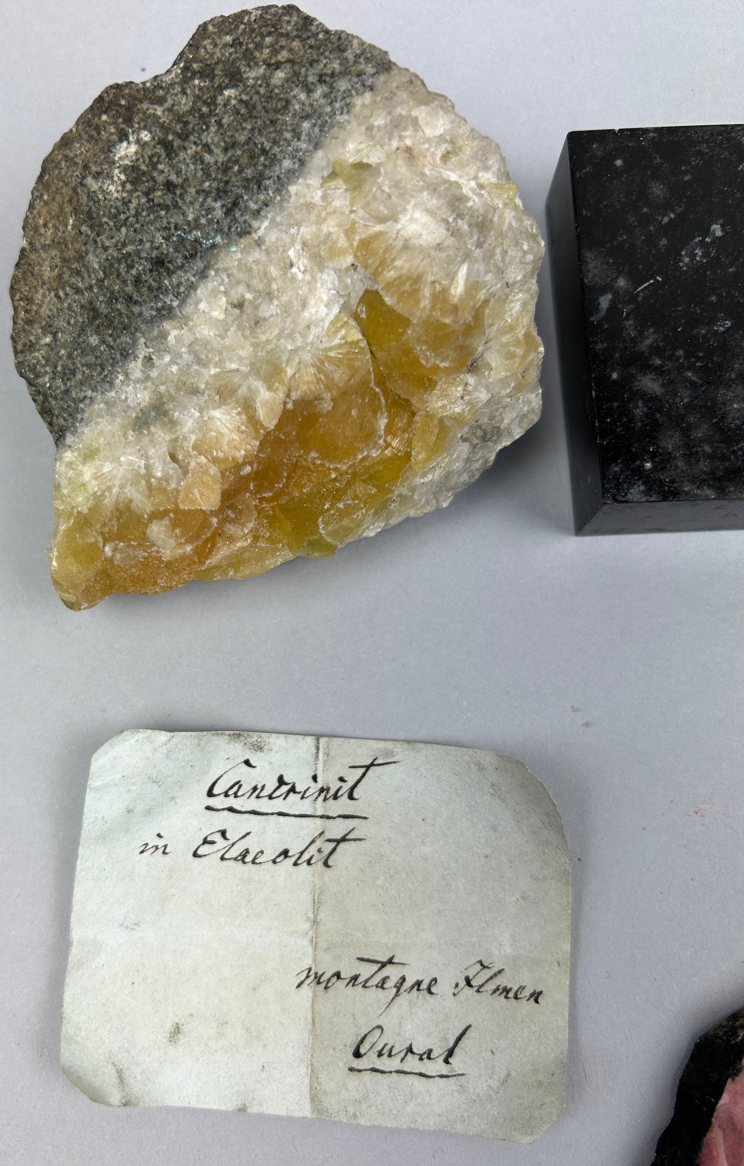 A RARE CABINET COLLECTION OF MINERALS CIRCA 1810-1860, including minerals probably collected by - Image 10 of 33