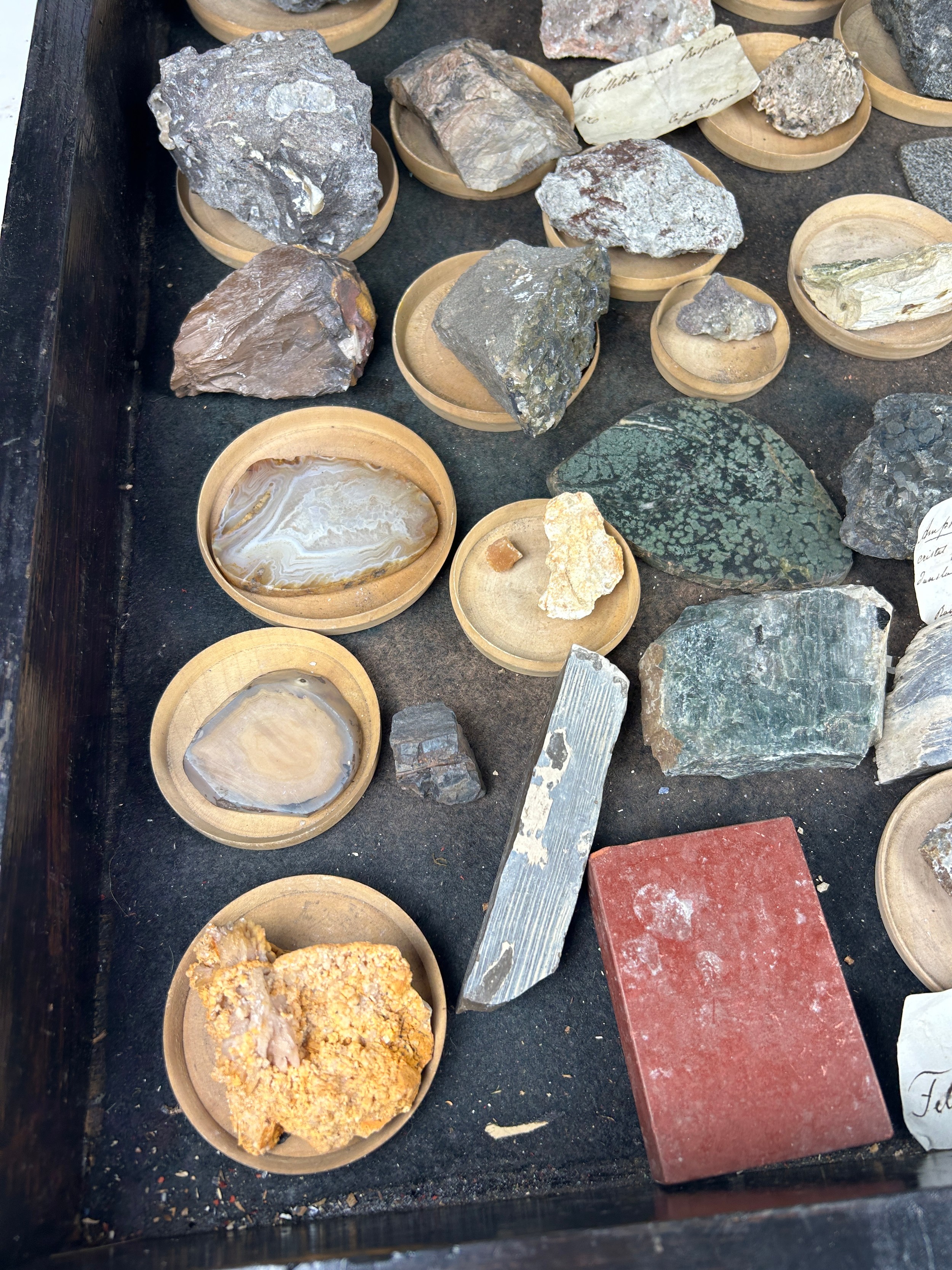 A RARE CABINET COLLECTION OF MINERALS CIRCA 1810-1860, including minerals probably collected by - Image 24 of 33